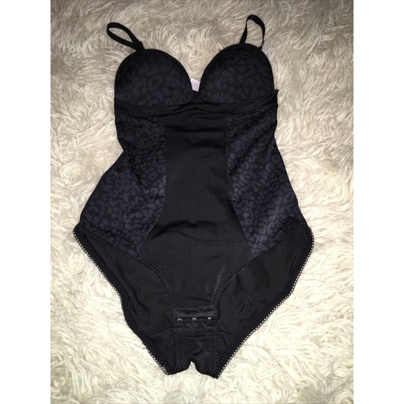 Heavenly Shapewear Other - Heavenly shapewear‎  gothic black one piece shaper Small